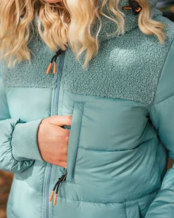 Elowen Hooded Recycled Insulated Jacket - Arctic