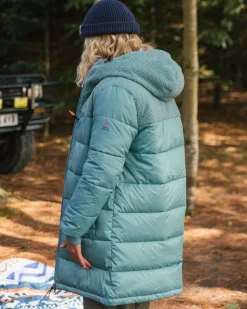 Elowen Hooded Recycled Insulated Jacket - Arctic