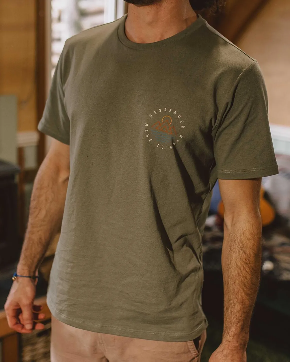 Escapism Recycled Cotton T-Shirt - Dusty Olive