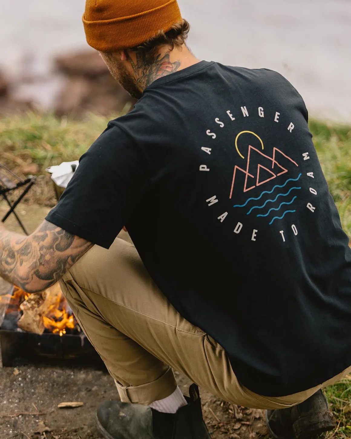 Escapism Recycled Cotton T-Shirt - Black