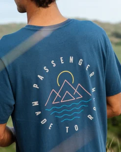 Escapism Recycled Cotton T-Shirt - Dark Denim