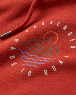 Escapism Recycled Cotton Hoodie - Red Ochre