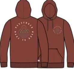 Escapism Recycled Cotton Hoodie - Red Ochre