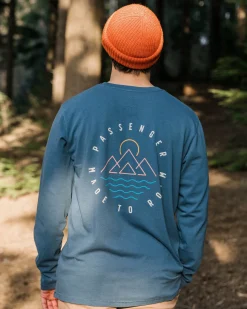 Escapism Recycled Long Sleeve T-Shirt - Dark Denim