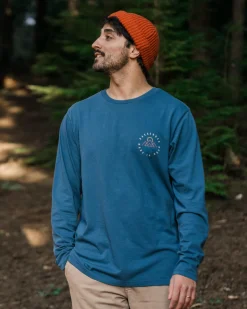 Escapism Recycled Long Sleeve T-Shirt - Dark Denim