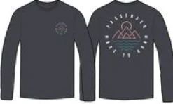 Escapism Recycled Long Sleeve T-Shirt - Faded Black