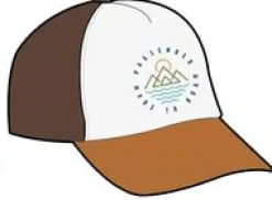 Escapism Trucker Hat - Chestnut/Sunrise Orange