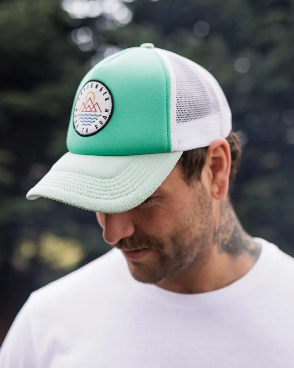 Escapism Trucker Hat - Green Fig