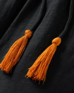 Eva Recycled Cotton Jumpsuit - Black