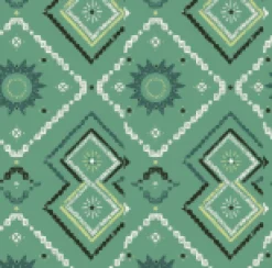 Fareway Recycled Cotton Maxi Skirt - Sunburst Green Spruce