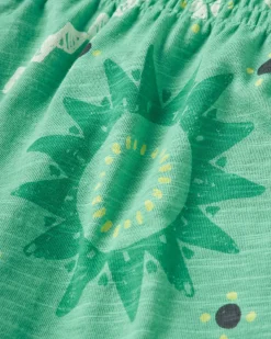 Fareway Recycled Cotton Maxi Skirt - Sunburst Green Spruce