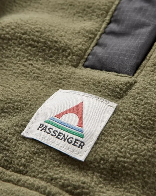 Firelight Sherpa Lined Shirt Jacket - Khaki Green