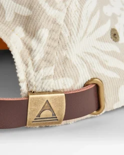 Fixie Recycled Cord 5 Panel Hat - Golden Spice/ Seaweed Pebble Grey