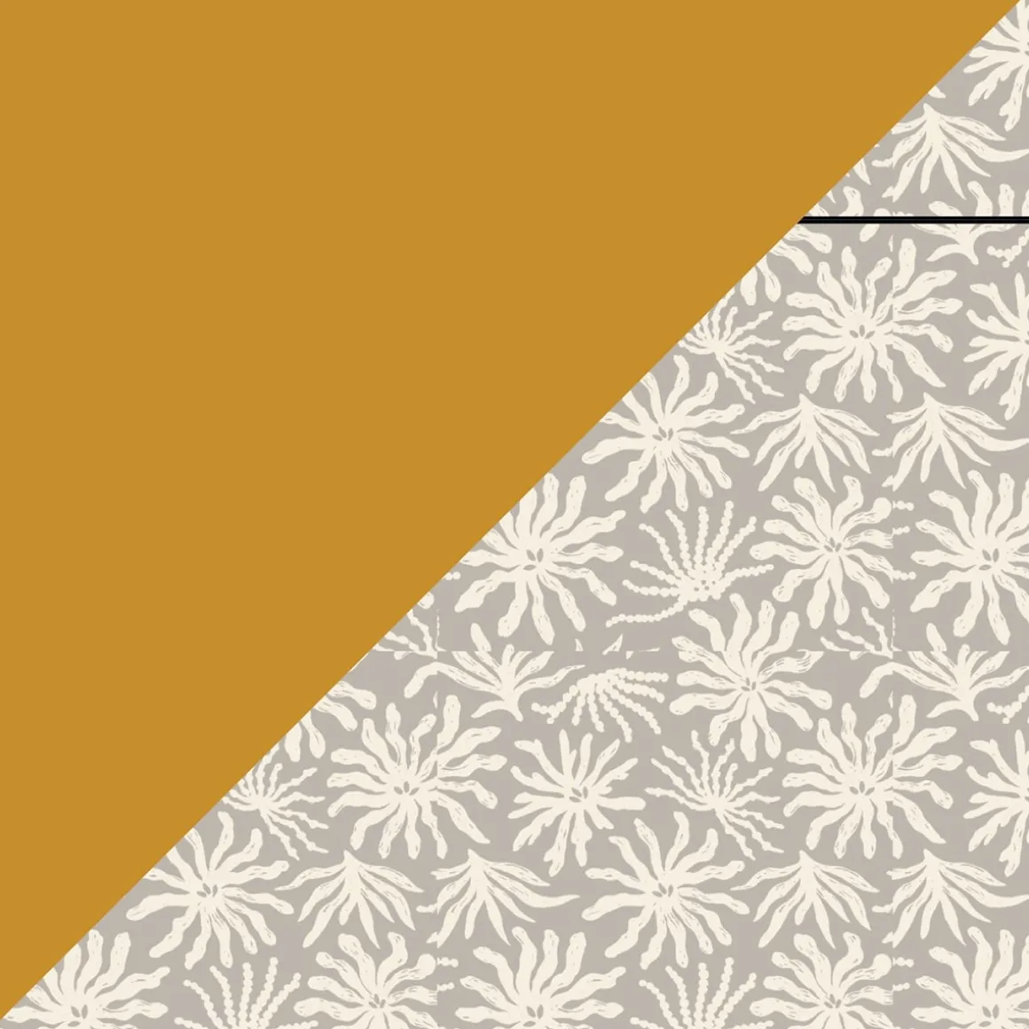 Fixie Recycled Cord 5 Panel Hat - Golden Spice/ Seaweed Pebble Grey