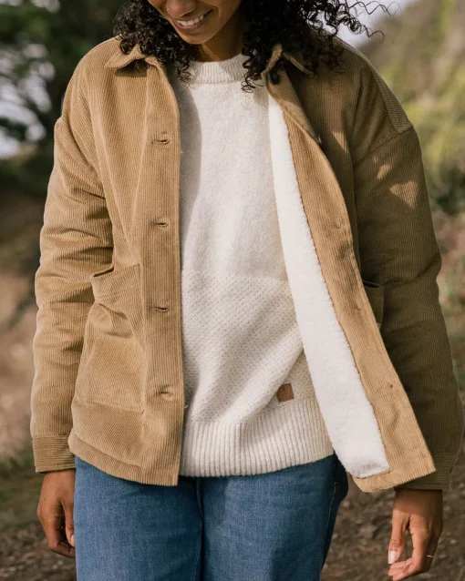 Flint Corduroy Shirt Jacket - Biscuit