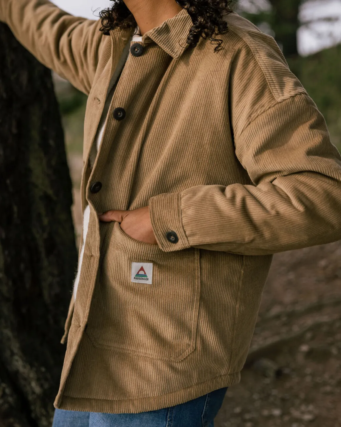 Flint Corduroy Shirt Jacket - Biscuit