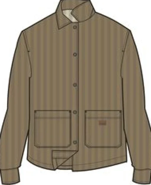 Flint Corduroy Shirt Jacket - Biscuit