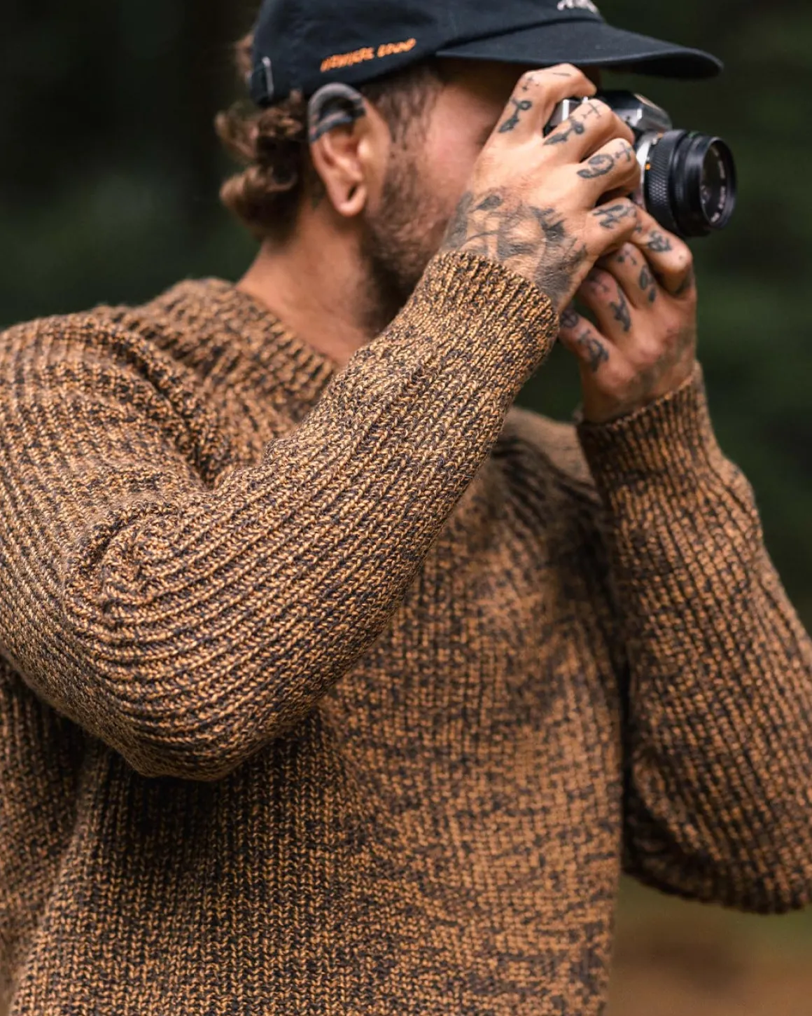 Fog Recycled Knitted Sweater - Dusty Ochre