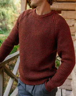 Fog Recycled Knitted Sweater - Red Ochre