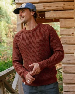 Fog Recycled Knitted Sweater - Red Ochre