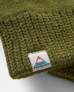 Gale Recycled Knitted Gloves - Khaki Green