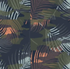 Gusto Recycled Windshell Pullover - Palm Camo Apricot