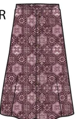 Hannah Skirt - Tile Wine