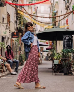 Hannah Skirt - Tile Wine