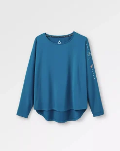 Hatha Recycled Active Top - Corsair Blue