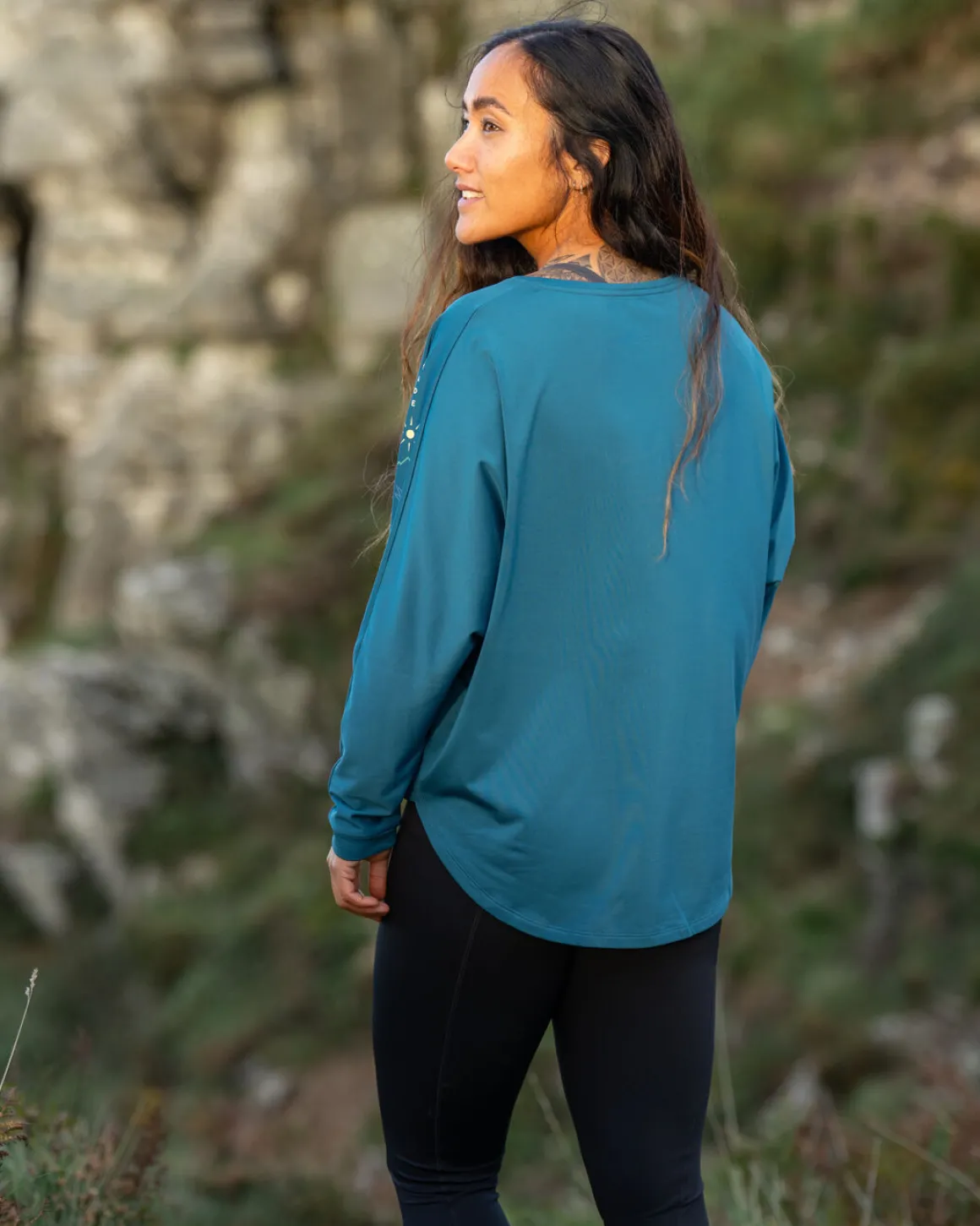 Hatha Recycled Active Top - Corsair Blue
