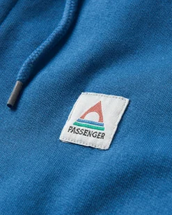 Heritage Full Zip Recycled Cotton Hoodie - Dark Denim