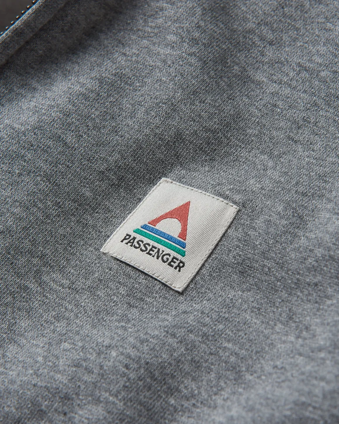 Heritage Full Zip Recycled Cotton Hoodie - Dark Gray Marl