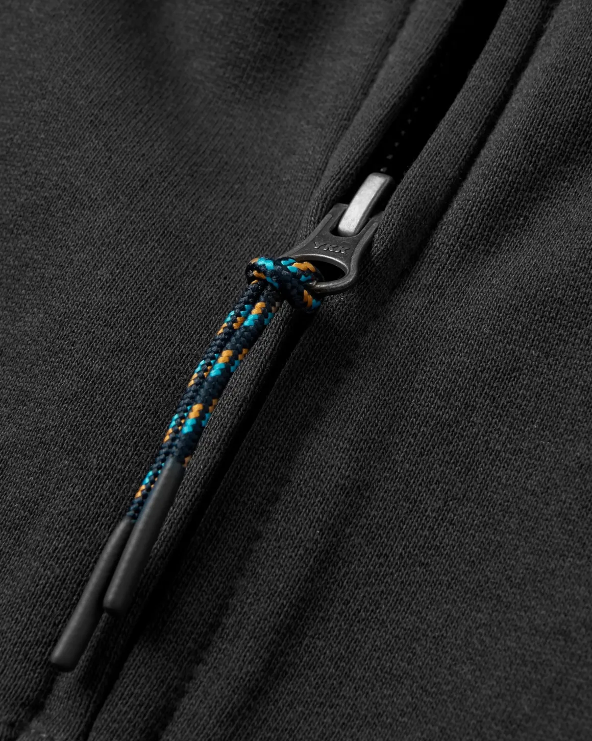 Heritage Full Zip Recycled Cotton Hoodie - Black