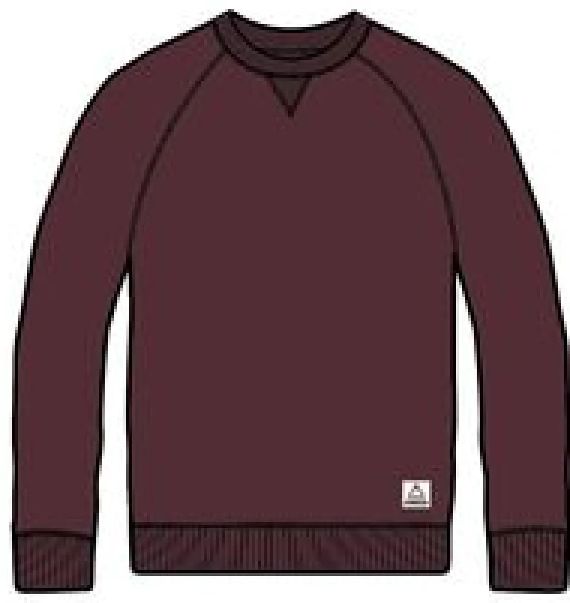 Heritage Recycled Cotton Sweatshirt - Wine Marl