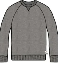 Heritage Recycled Cotton Sweatshirt - Dark Gray Marl