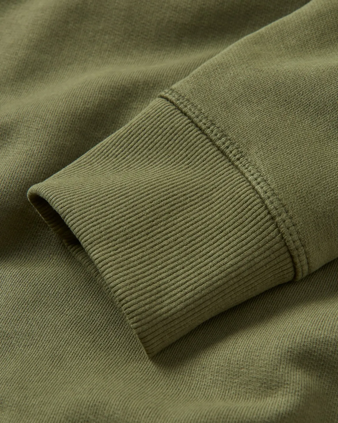 Heritage Recycled Cotton Sweatshirt - Khaki Green