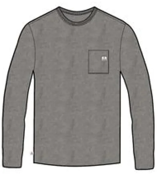 Heritage Recycled Relaxed Fit Long Sleeve T-Shirt - Grey Marl