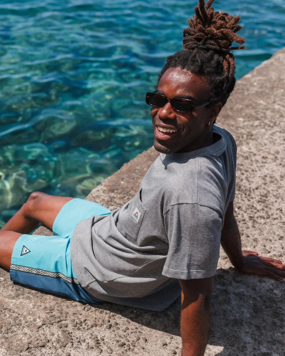 Heritage Recycled Relaxed Fit T-Shirt - Dark Gray Marl