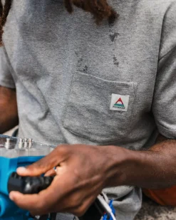 Heritage Recycled Relaxed Fit T-Shirt - Dark Gray Marl