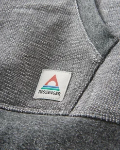 Heritage Textured Relaxed Fit Hoodie - Charcoal