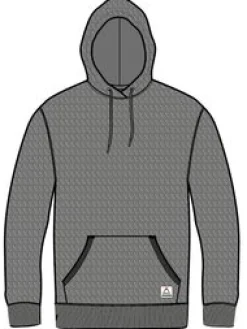 Heritage Textured Relaxed Fit Hoodie - Charcoal