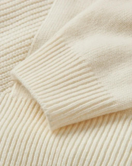 Hideout Oversized Recycled Knitted Sweater - Off White