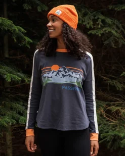 Hilltop Organic Cotton Long Sleeve T-Shirt - Charcoal