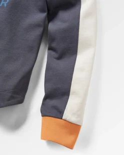 Hilltop Organic Cotton Long Sleeve T-Shirt - Charcoal