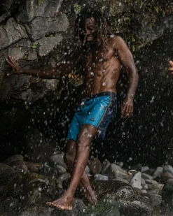 Hollow Recycled Boardshorts - Blue Pool