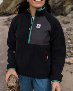 Home Recycled Sherpa Fleece - Black