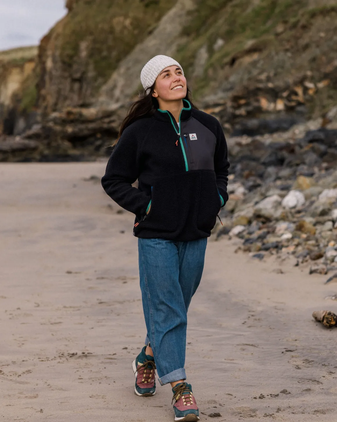 Home Recycled Sherpa Fleece - Black