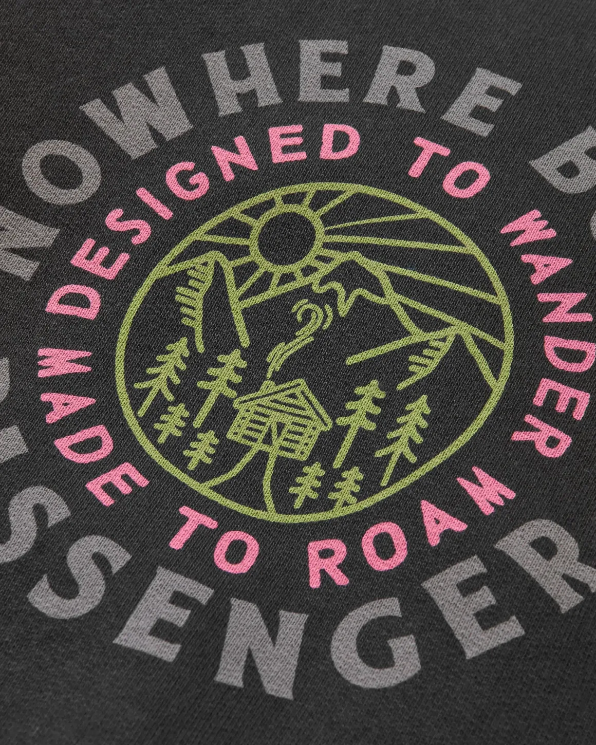 In The Woods Long Sleeve Hoodie - Black