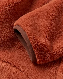 Iris Collarless Recycled Fleece Jacket - Baked Clay