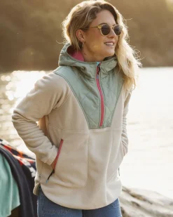Juana Recycled Polar Hooded Fleece - Oatmeal
